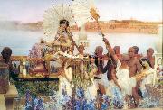 Alma-Tadema, Sir Lawrence The Finding of Moses (mk23) painting